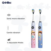 Brosse à dents électrique sonique pour enfants, rechargeable, design astronaute de dessin animé, étanche IPX7 pour enfants