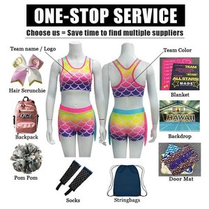 Conjunto <span class=keywords><strong>de</strong></span> Ropa Deportiva para Animadoras, Chaqueta <span class=keywords><strong>de</strong></span> Calentamiento, Bolsa, Pantuflas, Accesorios, Jersey <span class=keywords><strong>de</strong></span> Béisbol, Leotardo <span class=keywords><strong>de</strong></span> <span class=keywords><strong>Gimnasia</strong></span>, Conjunto Completo para Prácticas <span class=keywords><strong>de</strong></span> Animación - Product Image 5
