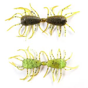 Nymphes de moucherons en plastique <span class=keywords><strong>pour</strong></span> truites, brochets, perches, ruisseaux, insectes artificiels réalistes, appâts de pêche, 1 paquet de 8 pièces - Product Image 2