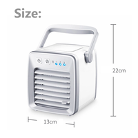 Pemurni udara Mini portabel, Humidifier & kondisioner bertenaga AC ABS + PC teknologi baru plastik untuk penggunaan ruangan luar ruangan & Hotel