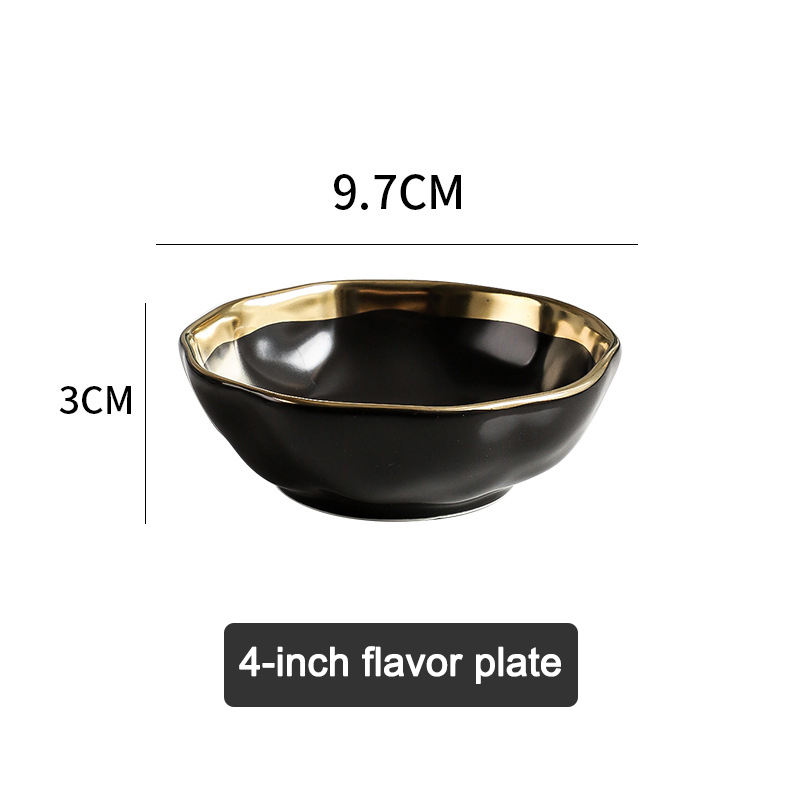 Piatto aromatico da 4 pollici-nero