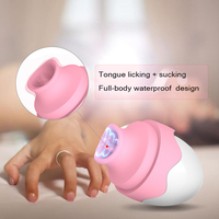 JoyPark 7-Modus Saug-Klitoris-Stimulator Zungen-Vibrator Nippel-Sauger Mini-Ei-Vibrator USB-Aufladbar IPX5