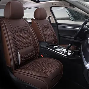 Hot-selling Universal Fit All-Inclusive Car Seat Made By Ice Silk Pu PVC Leather Breathable Car Seat Cover For Car Full Set