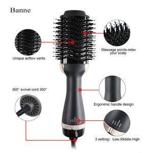 <span class=keywords><strong>Brosse</strong></span> Sèche-Cheveux Professionnelle 3-en-1 Styler à Air Chaud Ionique Céramique pour Brushing de Salon, Bouclage <span class=keywords><strong>et</strong></span> Lissage - Product Image 3