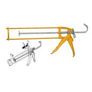 Heavy Duty 9 Inch Manual Caulking Gun, 310ml Dual <b>Rod</b> Silicone Sealant Gun for Home Improvement & Construction - Product Image 3