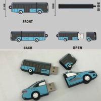 Regalo Promocional Personalizado al por Mayor, Mini Memoria USB de PVC y Goma, Unidad Flash USB 2.0 Nueva de 8GB 16GB con su Diseño, Pendrive