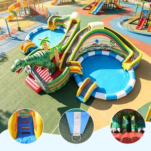 Parco Acquatico Gonfiabile Gigante a Tema Dinosauri per Adulti e Bambini - Giochi e Attrazioni - Product Image 6