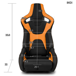 JIABEIR 1095 Sedile Universale per Simulatore di Guida, Alta Qualità in Pelle, Regolabile, Sportivo, per Gaming e Corse Simulate - Product Image 5
