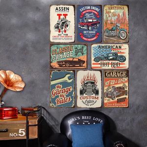 Lettere di metallo segno Vintage targa decorativa di latta segno di <span class=keywords><strong>arte</strong></span> della parete per Garage uomo <span class=keywords><strong>arte</strong></span> della grotta pittura del Team di corse Poster - Product Image 1