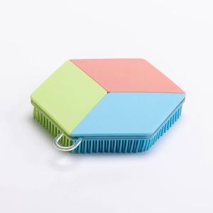 New Silicone Bath & Shampoo <b>Brush</b>, Soft Bristles Facial & Body Cleansing <b>Brush</b>, Gentle Skin Massage, Deep Clean - Product Image 4