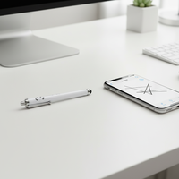 Stylet capacitif personnalisé avec logo pour tablette et téléphone, écran tactile, stylet tactile en métal portable pour le bureau, cadeaux d'affaires en gros
