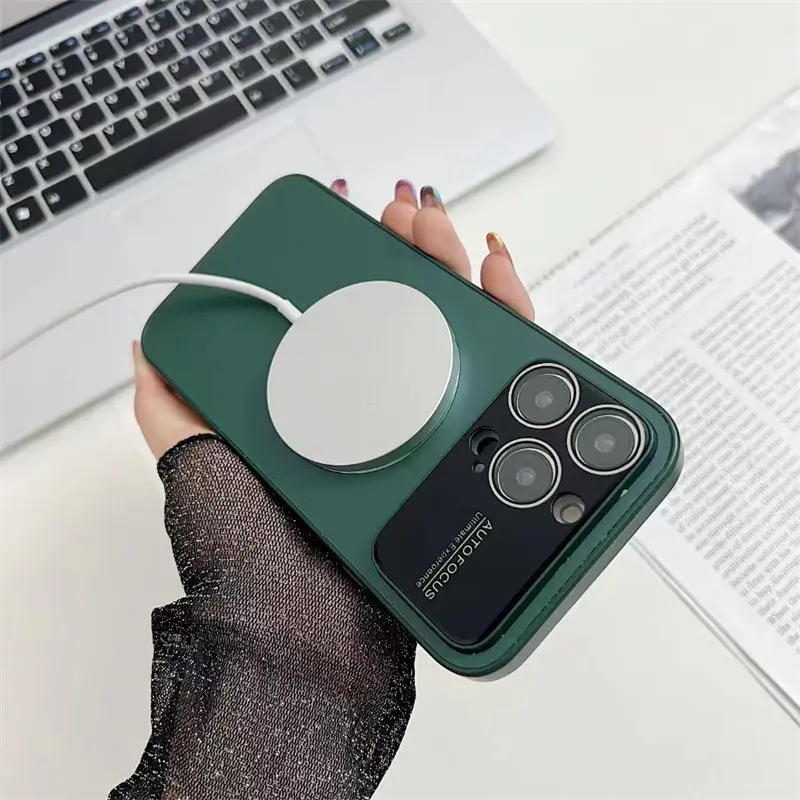 Geili New Big Lens Protection 360 Telefon hülle mit vollständiger Abdeckung für Iphone13 14 Pro Max Magnetic Wireless Charging Slim Phone Case