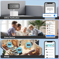 Télécommande universelle intelligente Tuya WiFi infrarouge pour TV, DVD, climatiseur, intégration Alexa Google Home, LED, plastique