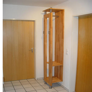 Estantería de madera de haya antigua, estantería de almacenamiento <span class=keywords><strong>con</strong></span> soporte - Product Image 3