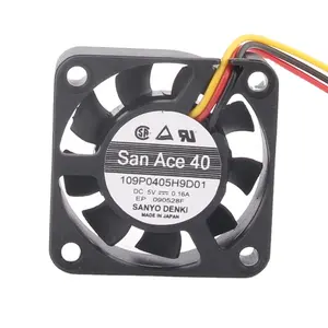 Original SanAce SANYO 12V 24V 48V DC5V 0.16A EC AC 40x40x10mm 4cm 4010 axial fan switch 109P0405H9D01 heat dissipation fan