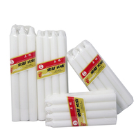 Bougeoirs ménagers blancs Lot de 72 bougies de dîner de 6 pouces de haut pour les églises de vacances