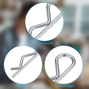 Kit d'assortiment de broches en acier inoxydable, 100 pièces, différentes tailles, pour la réparation automobile et la construction - Product Image 2