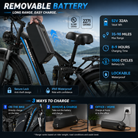 Vélo électrique EB7PRO avec une autonomie de 90 miles, moteur double 220 Nm, pneus larges 26x4.0, frein hydraulique, idéal pour la conduite sur sentier