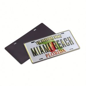 Hot Sale Refrigerator Magnetic License Souvenir Lagos Nigeria <b>Fridge</b> Magnet for Aluminum Plate - Product Image 2