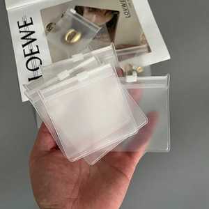 Logotipo personalizado Regalo Pulsera Collar Joyería Embalaje Pvc Cremallera Bolsa Mini Ziplock Bolsa - Product Image 2