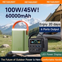 Échantillon Gratuit : Batterie Externe AC 50000 mAh/60000 mAh, Batterie de Secours 45W/100W, Power Bank 100000 mAh