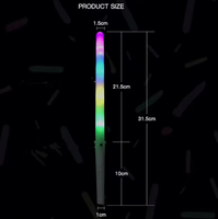 Bâtonnets lumineux LED colorés en gros pour cônes de barbe à papa, bâtonnets de guimauve pour barbe à papa, fournitures pour fêtes néon