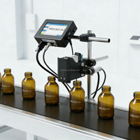 Impresora Industrial de Inyección de Tinta Térmica en Línea para Envasado de Alimentos, Botellas y Latas, Alta Velocidad 40m/min, Multicódigo, Fecha de Lote