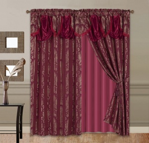 Tenda Classica di Lusso per Hotel in Stile Dubai, 100% Poliestere con Motivo Jacquard, Oscurante Totale per Hotel e Uffici - Product Image 3