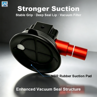 Support de fixation à ventouse pour pare-brise de voiture Altowell avec pompe manuelle en alliage d'aluminium et silicone pour appareil photo reflex numérique, caméra d'action, téléphone portable