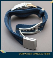 Montres automatiques de plongée pour hommes avec boîtier en verre saphir et cristal