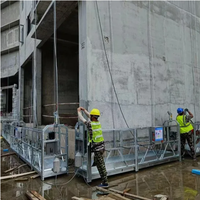 Plateforme suspendue galvanisée en poudre anti-corrosion pour travaux de construction urbaine