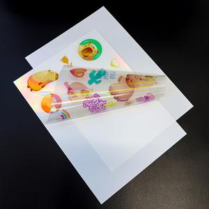 Etiqueta Holográfica Rectangular de PET Transparente con Impresión UV Arcoíris para Empaquetado - Product Image 5