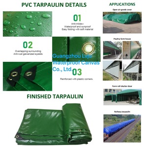 China Supply Green Pvc Tarpaulin Construction Site Tarps Tarpaulin <strong>Cover</strong> <strong>for</strong> Building Warehouse Material Construction <strong>Fence</strong> - Product Image 6
