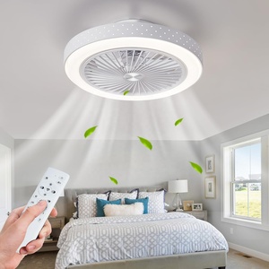 2024 New 3 Màu Sắc Quạt Trần Với Đèn Và Điều Khiển Từ Xa Với 7 Abs Lưỡi Vô Hình Quạt Trần Cho Phòng Khách - Product Image 4