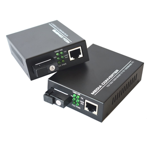 Gigabit <span class=keywords><strong>Ethernet</strong></span> sợi phương tiện truyền thông chuyển đổi một cặp 10/100/1000M RJ45 đến 1000m Bi-directional Single-mode SC sợi lên đến 20km - Product Image 1