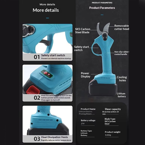 Sécateur électrique portatif sans fil 21V personnalisable avec batterie au lithium rechargeable <span class=keywords><strong>pour</strong></span> le jardinage - Product Image 3