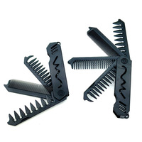 Neuer Kompakter Vier-in-Eins Styling-Haarkamm Tragbarer Faltbarer Taschenkamm Entwirrender Massagekamm Unisex Haarpflegekamm für Reise, Zuhause und Hotel