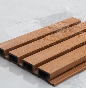 Ngoài trời WPC tường ốp co-đùn tường Hội Đồng Quản trị rãnh tường Veneer chống ẩm chống thấm tấm ốp - Product Image 2