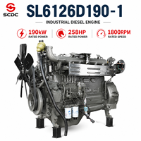 Motor Diésel Original WEICHAI Deutz SL6126D90-1 de 190 kW, 258 HP, 6 Cilindros, Refrigerado por Agua, Turboalimentado, para Bomba de Agua Diésel