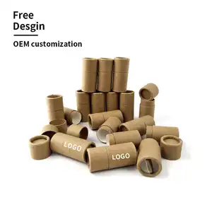 Eco Product Round Packaging Cosmetic Containers Perfume Cylinder Packaging Essential Oils Candle Kraft Paper Tube