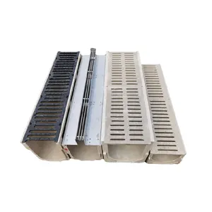 China Supplier Precase U Type Resin Concrete Driveway Drain And Underground Drainage