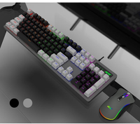 Nouveau produit Clavier de jeu mécanique personnalisé à 104 touches avec kit d'échange à chaud rétro-éclairé par LED