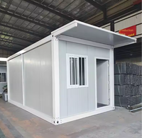 Maison conteneur modulaire préfabriquée - Bâtiment préfabriqué pour bureau de chantier portable et dortoir de travailleurs avec assemblage rapide