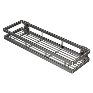 Bathroom Storage Rack 50X30CM Wall Mounted Corner <b>Shelf</b> Durable Rectangular Sink Organizer - Product Image 5