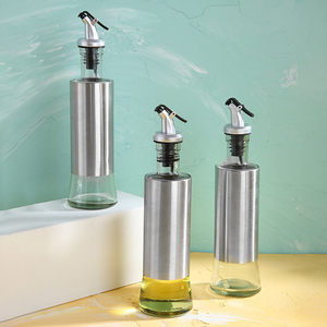 Wholesale Leak-proof 7/10/17 oz <b>Glass</b> Oil <b>Container</b> Cooking Dispenser Bottle Bottles for Kitchen - Product Image 6