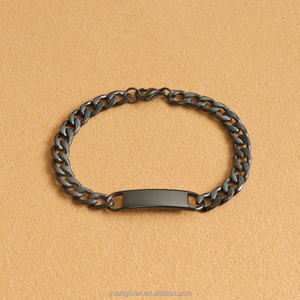 2024 Bracelets de Couples à la mode 8mm Bracelet chaîne <span class=keywords><strong>gourmette</strong></span> Bracelets gravés personnalisés pour lui son cadeau personnalisé - Product Image 4