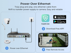 Système de caméra de sécurité Hiseeu 4K 16 canaux POE NVR Vente en gros <span class=keywords><strong>Kit</strong></span> de caméra de surveillance 8MP avec vision nocturne couleur - Product Image 4
