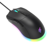 Aflion Mouse Game Gaya Keren Baru, Ukuran Besar Efek Pencahayaan RGB Tinggi DPI 8D Warna Berbeda untuk Komputer
