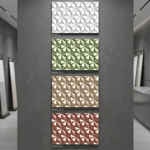 Azulejos de baño de ducha modernos de 30x45cm, azulejos decorativos de cerámica con diseño de flores 3D de 300x450mm, azulejos interiores de suelo y pared de 12x18 - Product Image 3