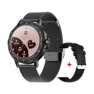 Appareils portables CF12 montre intelligente avec 2 bracelets de luxe 100 + modes sportifs fitness reloj montres intelligentes <span class=keywords><strong>pour</strong></span> femmes dames - Product Image 2